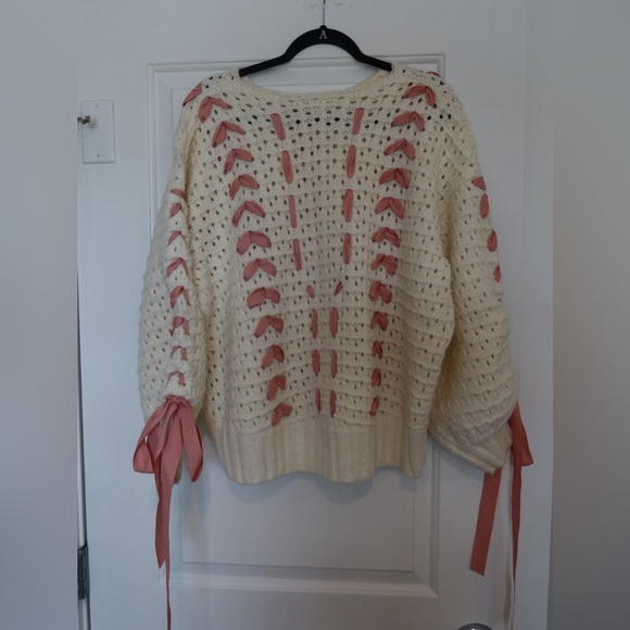 🌸🎀For Love and Lemons Laurel Oversized Sweater - Picture 3 of 4